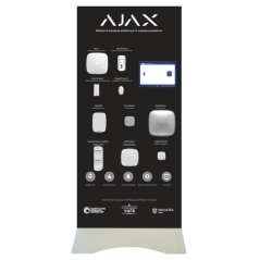 AJ-BTOTEM2-W-IT - Espositore Demo Display Stand - Kit di allarme professionale Grado 2 - Ajax MotionCam per l'invio delle immagi