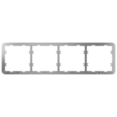AJ-FRAME-4 - Telaio per quattro dispositivi - Compatibile con 2 x AJ-SIDEBUTTON - Compatibile con 2 x AJ-CENTERBUTTON - Ajax - L