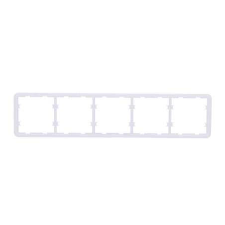 AJ-FRAME-5 - Telaio per cinque dispositivi - Compatibile con 2 x AJ-SIDEBUTTON - Compatibile con 3 x AJ-CENTERBUTTON - Ajax - Li