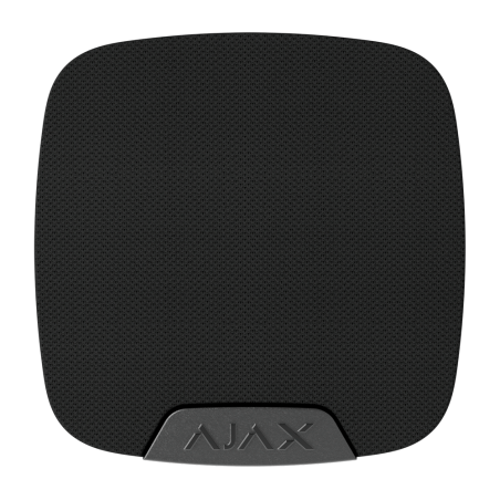 AJ-HOMESIREN-S-B - Sirena per interni - Ajax Superior - Alimentazione 2 pile CR123A 3.0 V Panasonic - Staffa con vite di fissagg