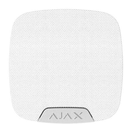AJ-HOMESIREN-S-W - Sirena interna - Certificato NFA2P e grado 2 - Alimentazione 2 pile CR123A 3.0 V Panasonic - Ajax Superior - 