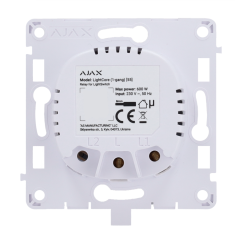 AJ-LIGHTCORE-1G - Relè per interruttore smart singolo - Senza fili 868 MHz Jeweller - Range di comunicazione fino a 1100 m - Ali