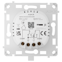 AJ-LIGHTCORE-CROSS - Relè per interruttore smart crossover - Senza fili 868 MHz Jeweller - Range di comunicazione fino a 1100 m 