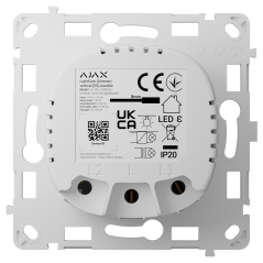 AJ-LIGHTCORE-DIMMER-VERT - Relè per interruttore intelligente dimmerabile - Senza fili 868 MHz Jeweller - Range di comunicazione