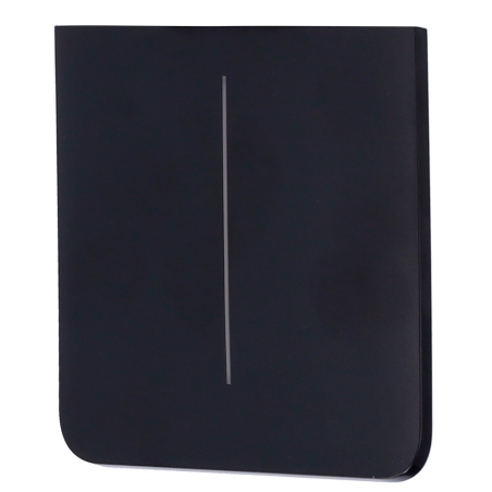 AJ-SIDEBUTTON-2G-B-VERT - Pannello tattile per doppio interruttore della luce - Compatibile con AJ-LIGHTCORE-2G-VERT - Retroillu