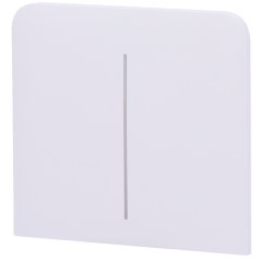AJ-SIDEBUTTON-2G-W-VERT - Pannello tattile per interruttore doppio verticale - Compatibile con AJ-LIGHTCORE-2G-VERT - Retroillum