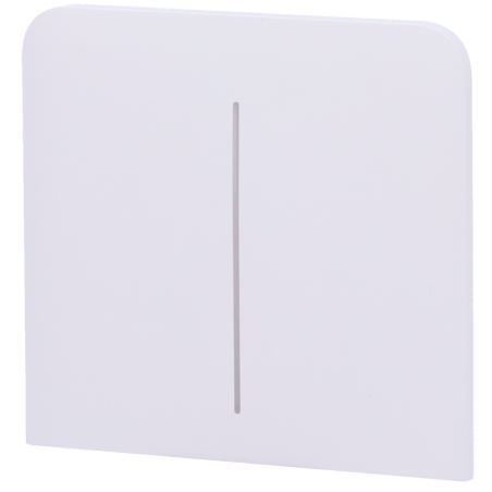 AJ-SIDEBUTTON-2G-W-VERT - Pannello tattile per interruttore doppio verticale - Compatibile con AJ-LIGHTCORE-2G-VERT - Retroillum