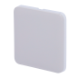 AJ-SOLOBUTTON-1G2W-FOG - Pannello tattile per interruttore della luce - Compatibile AJ-LIGHTCORE-1G / -2W - Retroilluminazione a AJ-SOLOBUTTON-1G2W-FOG - Pannello tattile per interruttore della luce - Compatibile AJ-LIGHTCORE-1G / -2W - Retroilluminazione a
