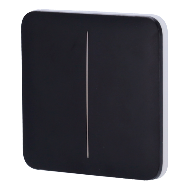 AJ-SOLOBUTTON-2G-B - Pannello tattile per doppio interruttore della luce - Compatibilità con AJ-LIGHTCORE-2G - Retroilluminazion