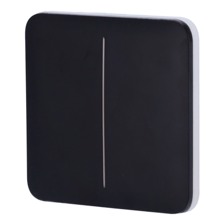 AJ-SOLOBUTTON-2G-B - Pannello tattile per doppio interruttore della luce - Compatibilità con AJ-LIGHTCORE-2G - Retroilluminazion