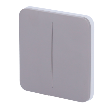AJ-SOLOBUTTON-2G-GRE - Pannello tattile per doppio interruttore della luce - Compatibilità con AJ-LIGHTCORE-2G - Retroilluminazi