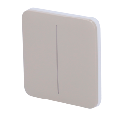 AJ-SOLOBUTTON-2G-OLI - Pannello tattile per doppio interruttore della luce - Compatibilità con AJ-LIGHTCORE-2G - Retroilluminazi