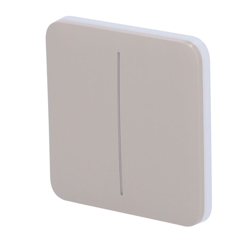 AJ-SOLOBUTTON-2G-OLI - Pannello tattile per doppio interruttore della luce - Compatibilità con AJ-LIGHTCORE-2G - Retroilluminazi