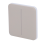 AJ-SOLOBUTTON-2G-OLI - Pannello tattile per doppio interruttore della luce - Compatibilità con AJ-LIGHTCORE-2G - Retroilluminazi