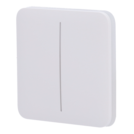AJ-SOLOBUTTON-2G-W - Pannello tattile per doppio interruttore della luce - Compatibilità con AJ-LIGHTCORE-2G - Retroilluminazion