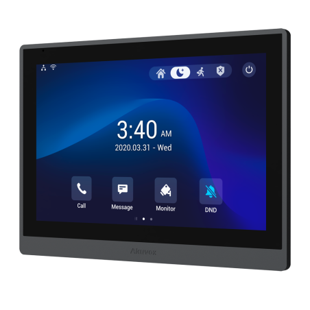 AK-IT88S - Monitor Android 9.0 per videocitofono - Display IPS di 10" - Audio bidirezionale Crystal Clear | Easy UI - TCP/IP, Po