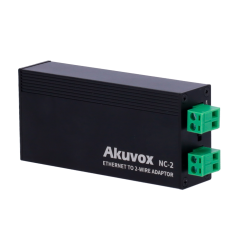 AK-NC-2 - Converter IP a 2 fili - 1 gruppo a 2 fili - 1 gruppo TCP/IP con RJ45 | Uscita PoE - Alimenta dispositivi IP e a 2 fili