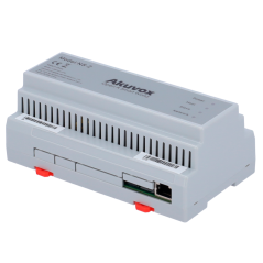 AK-NS-2 - Convertitore da 2 fili a IP - 6 gruppi di 2 fili - TCP/IP con RJ45 - Alimenta dispositivi a 2 fili - Collegamento in c