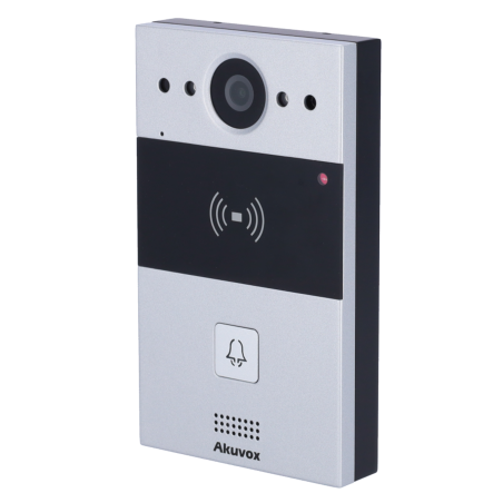 AK-R20A - Videocitofono IP da parete - Telecamera 2 Mp | Audio bidirezionale - Apertura tramite scheda EM/MF e NFC | 2 relè - Po