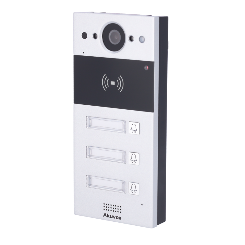 AK-R20B-3B - Videocitofono IP da parete - Telecamera 2 Mp | Audio bidirezionale - Apertura tramite scheda EM/MF e NFC | 2 relè - AK-R20B-3B - Videocitofono IP da parete - Telecamera 2 Mp | Audio bidirezionale - Apertura tramite scheda EM/MF e NFC | 2 relè -