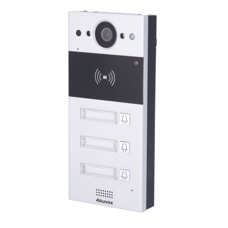 AK-R20B-3B - Videocitofono IP da parete - Telecamera 2 Mp | Audio bidirezionale - Apertura tramite scheda EM/MF e NFC | 2 relè -