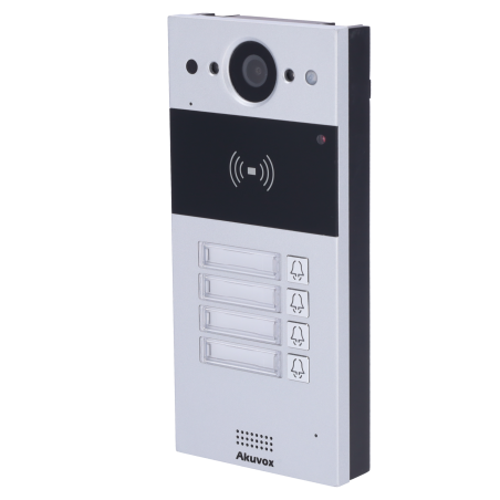 AK-R20B-4B - Videocitofono IP da parete - Telecamera 2 Mp | Audio bidirezionale - Apertura tramite scheda EM/MF e NFC | 2 relè -