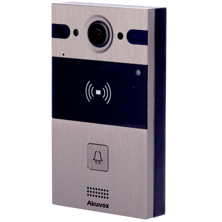 AK-R25A - Videocitofono IP da parete - Telecamera 4 Mpx Grandangolo | Audio bidirezionale - Apertura tramite scheda EM/MF e NFC