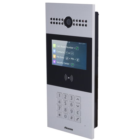 AK-R28A - Videocitofoni IP - Telecamera 2 Mp | Audio bidirezionale - Apertura tramite scheda EM/MF e PIN | 3 relè - Appartamenti