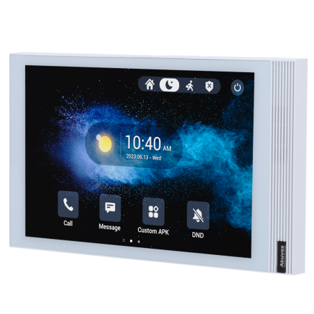 AK-S563-WHITE - Monitor Android 12.0 per videocitofono - Display IPS di 8" - Audio bidirezionale Crystal Clear | Easy UI - TCP/I