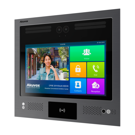 AK-X916S-L - Videocitofono IP antivandalo IK08 - Doppia telecamera 2 Mpx | Audio e video bidirezionale - Riconoscimento facciale