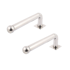 ALF-50L - Supporto per barriera modello L - 2 unità - Acciaio inox - Compatibile con rilevatore da 3/4 fasci - Compatibile con l