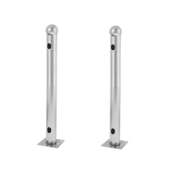 ALF-50T - Supporto per barriera modello T - 2 unità - Acciaio inox - Compatibile con rilevatore da 3/4 fasci - Compatibile con l