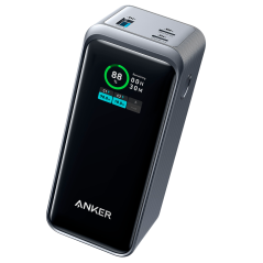 ANK-1336-B - Anker Power bank con display - Capacità 20000mAh - Ingressi 2x USB-C - Uscite 2x USB-C, USB-A - Carica 3 dispositiv