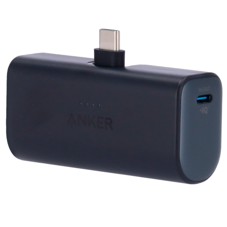 ANK-1653-B - Anker mini Power bank - Capacità 5000mAh - Ingressi Connettore USB-C, USB-C - Uscite Cavo integrato, USB-C - Cavo i