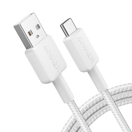 ANK-322-USBA-USBC-180-W - Anker - Cavo USB2.0 - Da USB-A a USB-C - Cavo in nylon intrecciato - Lunghezza 1.8m - Ricarica rapida 