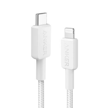 ANK-322-USBC-LGT-90-W - Anker - Cavo USB2.0 - Da USB-C a Lightning - Cavo in nylon intrecciato - Lunghezza 0.9m - Ricarica rapid