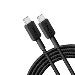 ANK-322-USBC-USBC-180-B - Anker - Cavo USB2.0 - Da USB-C a USB-C - Cavo in nylon intrecciato - Lunghezza 1.8m - Ricarica rapida 