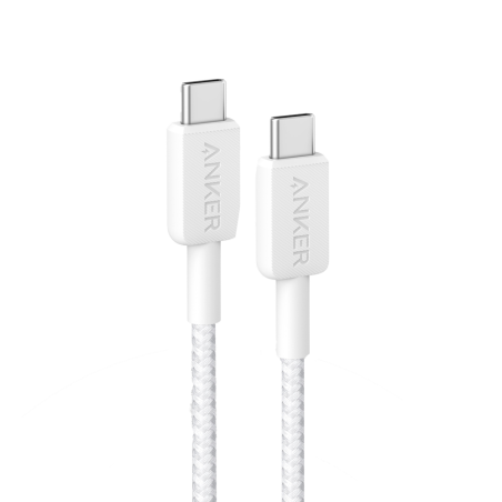 ANK-322-USBC-USBC-90-W - Anker - Cavo USB2.0 - Da USB-C a USB-C - Cavo in nylon intrecciato - Lunghezza 0.9m - Ricarica rapida 6