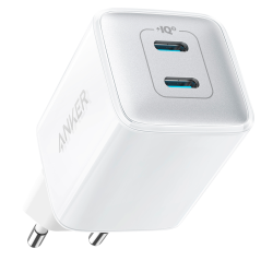 ANK-521-WCHARGER-40W2C-W - Anker - Caricabatterie USB - Potenza 40W - Ricarica veloce - Uscite 2x USB-C - Colore bianco