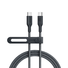 ANK-544-USBC-USBC-180-B - Anker - Cavo USB2.0 - Da USB-C a USB-C - Cavo intrecciato in bio-nylon - Lunghezza 1.8m - Colore nero