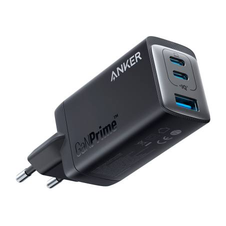 ANK-735-WCHARGER-65W1A2C-B - Anker - Caricabatterie USB - Potenza 65W | Con tecnologia GaNPrime - Ricarica veloce - Uscite 1x US
