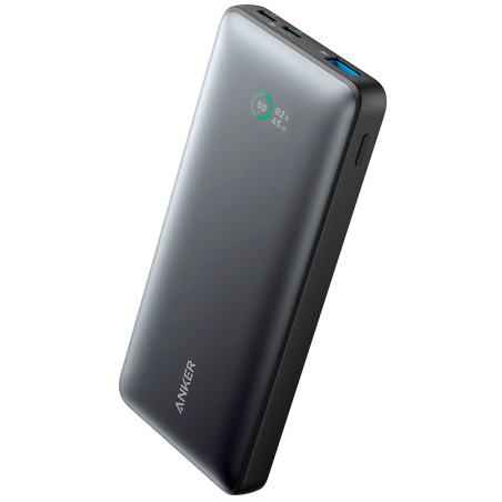 ANK-A1249-B - Anker Power bank con display - Capacità 10000mAh - Ingressi cavo integrato, porta USB-C - Uscite: 2xUSB-C, 1x USB-