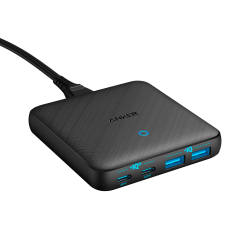 ANK-DCHARGER-65W2A2C-B - Anker - Caricabatterie da tavolo - Ricarica veloce 65W - Uscite 2x USB-C, 2x USB-A - Carica 4 dispositi