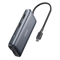 ANK-POWEREXPAND-8-IN-1-G - Anker - Hub USB-C 8 in 1 - Supporta la ricarica PD100W - Trasferimento dati da 5Gbps - Ammette risolu