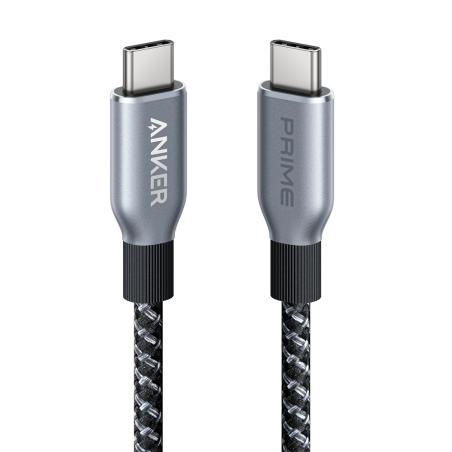 ANK-PRIME-USBC-USBC-180-B - Anker - Cavo USB2.0 - Da USB-C a USB-C - Cavo in nylon intrecciato riciclato - Lunghezza 1.8m | Ultr