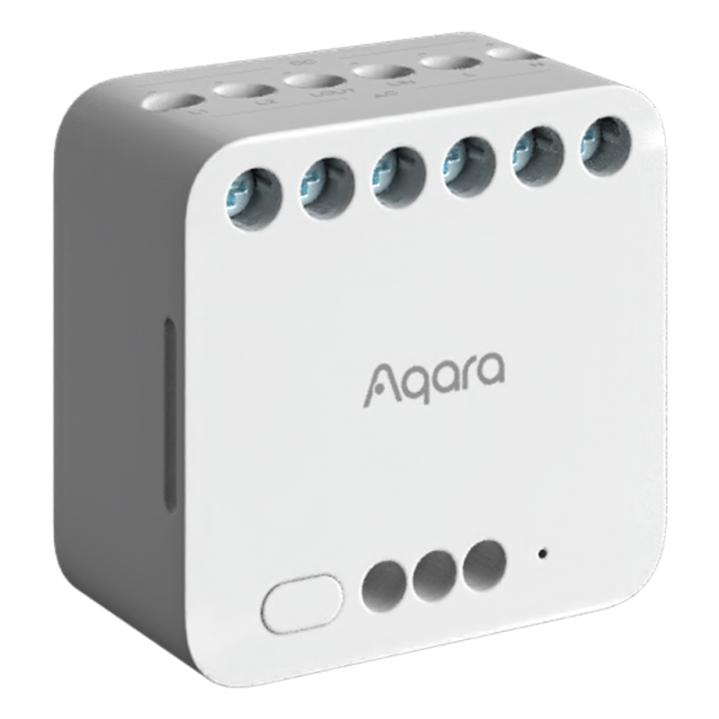 AQ-DCM-K01 - Aqara Modulo doppio relè T2 - Zigbee 3.0 / Matter over Zigbee - Controllo del motore / Monitoraggio dell'energia - AQ-DCM-K01 - Aqara Modulo doppio relè T2 - Zigbee 3.0 / Matter over Zigbee - Controllo del motore / Monitoraggio dell'energia -
