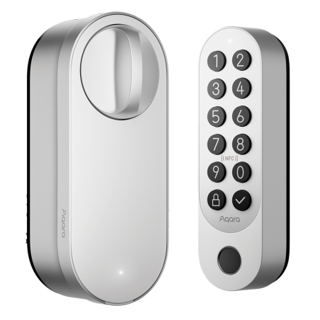 AQ-EL-D02D-S - Aqara Serratura Smart U200 Argento - Matter over Thread / Bluetooth &amp NFC - Richiede AQARA HUB M3 - Password t