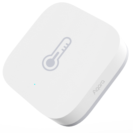 AQ-TH-S02D - Aqara Sensore dei Temperatura e Umidità T1 - Zigbee 3.0 - Dati relativi allo storico - Richiede AQARA HUB - Durata 