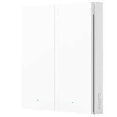 AQ-WRS-R02 - Aqara Interruttore wireless H1 Doppio - Zigbee 3.0 - Richiede AQARA HUB - 7 Azioni configurabili - Lunga durata del