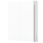 AQ-WRS-R02 - Aqara Interruttore wireless H1 Doppio - Zigbee 3.0 - Richiede AQARA HUB - 7 Azioni configurabili - Lunga durata del
